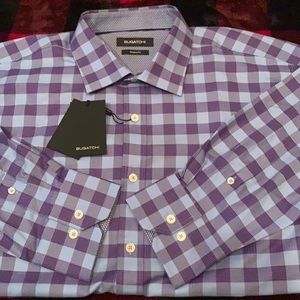 Bugatchi Orchid Long Sleeve Purple Dress Shirt